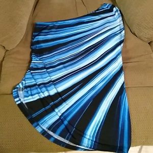 Swimsuit cover blue, black and white